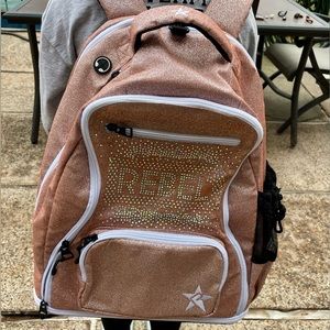 Rose gold glitter rebel dream bag